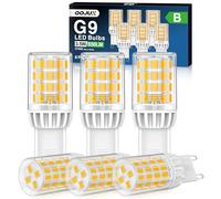 QOJUX Lampadina G9 3.5W 650LM, Equivalente a 50W Lampada Alogena, 2700K Lampadine G9 LED Luce Calda Risparmio energetico, Angolo a fascio 360°, AC 220-240V, Non Dimmerabile, Confezione da 6