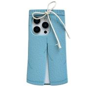 QoKcoahn Custodia compatibile con iPhone 14 Pro Max, graziosa custodia 3D Kawaii con divertente motivo a cartoni animati blu, in morbido gel di silicone, protezione contro le cadute, per donne e