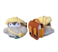 QoKcoahn Custodia in peluche per AirPods 4 di 4a generazione, 3D Kawaii soffice zainetto da scuola pinguino cover in morbido silicone con portachiavi divertente per ragazzi ragazze donne per AirPods 4