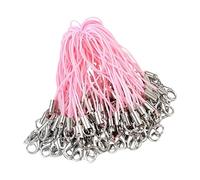 qokeeu Catenella Con Charm Per Telefono,100 Pezzi Moschettone Aragosta Cordino Per Cellulare | Lanyard Con Pendente Per Cellulare - per Donne e Uomini, Creazione Gioielli, Zaino, Portachiavi