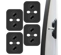 qokeeu Copertura per serratura della porta, 4 pezzi, in silicone contro il rumore, protezione della serratura della porta, protezione del rumore per conducente e conducente, protezione dalla polvere