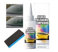 qokeeu Lucidante per finestre,100 grammi di pasta detergente invisibile con | rimozione pellicola di olio per auto | per la decorazione di interni esterni