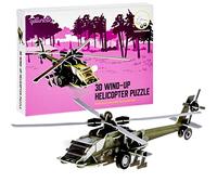 qollorette Macchinine a Carica 3D Puzzle Elicottero Giochi da Costruire Giocattoli Fai Te per Bambini con Montaggio Facile - Veicoli Militari Bambini