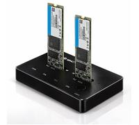 Qoltec 2x SSD M.2 SATA | NGFF | Docking station USB tipo C
