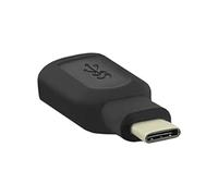 Qoltec 3,1 C-USB Adattatore USB 3,0 per Cavo USB 3,1 C, Verso USB 3,0, Nero, M/F, Confezione in plastica