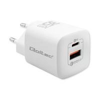 Qoltec 35W GaN Ultra Charger 5 to 2.25 USB Type C PD QC 3.0 Caricabatteria 50763