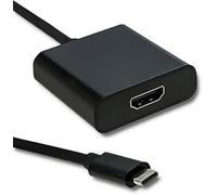 Qoltec 50375 cavo di interfaccia e adattatore USB 3.1 type C HDMI A Nero