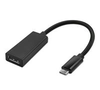 Qoltec 50377 cavo di interfaccia e adattatore USB 3.1 type C DisplayPort Nero