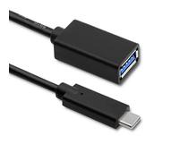 Qoltec 50421 cavo USB 0,25 m USB C USB A Nero