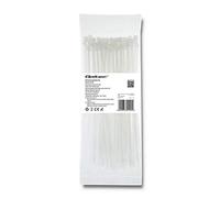 Qoltec 52199 fascetta Ladder cable tie Nylon Bianco 100 pezzo(i)
