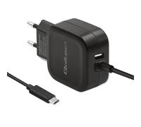 Qoltec AC Adapter | 17 W | 5 V | 3,4 A | USB+ USB Typ C