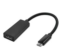 Qoltec 50377 cavo di interfaccia e adattatore USB 3.1 type C DisplayPort Nero