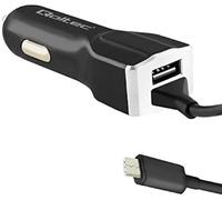 Qoltec Car Charger | 12V-24V | 5V/3.4A | USB + USB typC