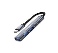Qoltec Hub Adapter USB-C 3.1 5-in-1 USB-C PD 2x USB 2.0 53790
