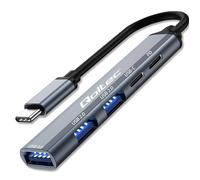 Adattatore Qoltec Hub USB-C 3.1 5 in 1 | USB-C PD | USB-C | 2x USB 2.0 | USB 3.0