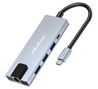 Qoltec Hub-Adapter USB-C 5w1 | USB-C PD 100W | 2x USB | HDMI 4K | RJ45