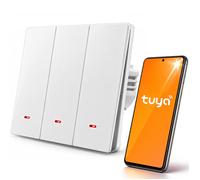 Qoltec Inteligentny 3-kanałowy włącznik wyłacznik światła | Wi-Fi | Timer| Tuya