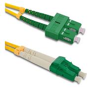 Qoltec Optic PATCHCORD SC/APC-LC/APC | SINGLEMODE | 9/125 | G652D | Duplex | 1M