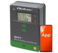 Qoltec Solarny regulator ładowania MPPT z czujnikiem temperatury 20A |12V / 24V