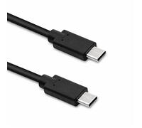 Qoltec USB 3.1 Typ C Stecker auf USB 3.1 Typ C Stecker, 2,5 m, Schwarz