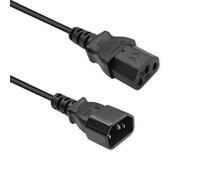 Qoltec Verlängerungskabel IEC C13/C14 | 3x1,00mm² | 5m