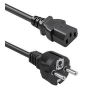 Qoltec Verlängerungskabel IEC C13/SCHUKO | 3x1.00mm² | 2.5m