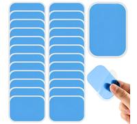 QOMJUFA 25 Pezzi EMS Ricambio Gel, EMS ABS Gel Pad per I Muscoli Addominali, Training Pad Elettrodi Pad di Gel per Muscolare Stimolatori Fitness, Elettrostimolatore Gel