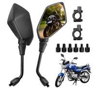 Qooloo moto specchietto retrovisore e - testato universale con M8 m10360 ° rotazione maniglia specchietto retrovisore per ATV Roller Cruiser Scooter Quad Roller