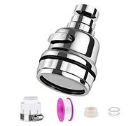 Qoosea 360 ° Girevole Lavello Rubinetto Gorgogliatore prolungato Aeratore Rubinetto a risparmio idrico Rubinetto filtro Aeratore Regolatore spray Testa ugello per cucina bagno-3 Modalità Brevi