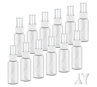 Qoosea Bottiglie Spray Trasparente Plastica Fine Nebbia Bottiglia da Viaggio Flacone Spray Vuoto Piccola con Imbuto12x 30 ml,Spruzzino Nebulizzatore Piccolo Bottigliette Nebulizzatore Spray (30ml)