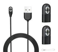 Qoosea Cavo di ricarica e 2 prese di tipo C, compatibile con AfterShokz Aeropex AS800 & Shokz OpenRun Pro & OpenRun & OpenRun Mini & OpenComm, IP68 impermeabile