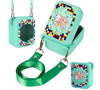 Qoosea Custodia protettiva in silicone per animali elettronici Bitzee con cordino Custodia in silicone lavabile e impermeabile per Bitzee (verde)