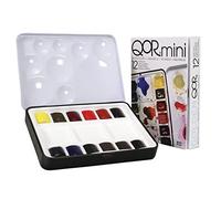 QoR Watercolor, Mini Half Pan Set of 12 Colors (7000015-0)