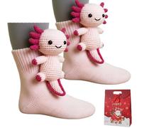 Qosigote 3D Knit Animal Socks, Boothcosly Animal Hugging Socks, 2026 New Novelty Warm Sock, Cute and Unique, Soft & Cozy, Xmas Gift for Unise (I)