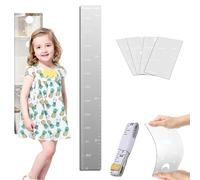 Qosigote Growth Chart Mirror, Growth Chart Mirror for Kids, Puzzle Mirror Growth Chart, Mirror Growth Chart for Wall, Foldable Height Measuring Mirror for Bedroom Playroom Decor (D)