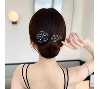 Qosigote Peacock Display Angel Wings Elegant Hair Bun Maker, Bun Makers For Women's Hair, Style Elegant Lazy Hair Curler, Hair Bun Maker, Ocean Blue Feather Hairpin Elegant Hair Accessories (Z)