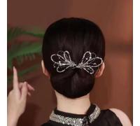 Qosigote Peacock Display Angel Wings Elegant Hair Bun Maker, Bun Makers For Women's Hair, Style Elegant Lazy Hair Curler, Hair Bun Maker, Ocean Blue Feather Hairpin Elegant Hair Accessories (C)
