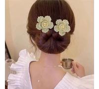 Qosigote Peacock Display Angel Wings Elegant Hair Bun Maker, Bun Makers For Women's Hair, Style Elegant Lazy Hair Curler, Hair Bun Maker, Ocean Blue Feather Hairpin Elegant Hair Accessories (R)
