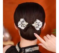 Qosigote Peacock Display Angel Wings Elegant Hair Bun Maker, Bun Makers For Women's Hair, Style Elegant Lazy Hair Curler, Hair Bun Maker, Ocean Blue Feather Hairpin Elegant Hair Accessories (P)