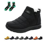 Qosigote Women’S Insulated Snow Boots, Fur Lined Winter Boots For Women Waterproof, Non-Slip, Comfortable Warm Winter Shoes (black,40)