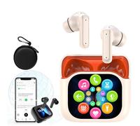 Qosneoun Auricolari per traduzione AI in tempo reale, auricolari per traduzione, traduttore in tempo reale alimentato dall'AI, design aperto Bluetooth V5.4, chiamate HD e musica per viaggi e