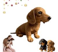 Qosneoun Dachy 2.0 Peluche a forma di cane bassotto, cane robot Ealistico con movimento interattivo (giallo)
