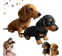 Qosneoun Dachy 2.0 Peluche a forma di cane Dachy 2.0, peluche a forma di bassotto, cane robot con movimento interattivo (2 PCS-B)