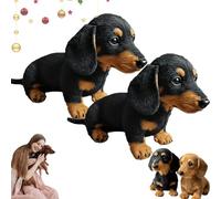Qosneoun Dachy 2.0 Peluche a forma di cane Dachy 2.0, peluche a forma di bassotto, cane robot con movimento interattivo (2 PCS-C)