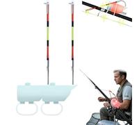 Qosneoun Smart LED luminoso notte pesca galleggianti indicatore, suono impermeabile e luce allarme campana per mare e lago Gear (2 pezzi)