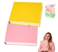 Qosneoun Thickened A5 Notebook 720 Pages Hardcover Journal Premium 80GSM Bleedproof Paper PU Leather Diary Planner for School Office Travel (2pcs-B,14.5 * 22 * 4.5cm)