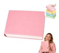 Qosneoun Thickened A5 Notebook 720 Pages Hardcover Journal Premium 80GSM Bleedproof Paper PU Leather Diary Planner for School Office Travel (Pink,14.5 * 22 * 4.5cm)