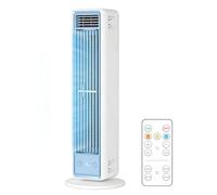 Qosneoun Tower Fan for Bedroom, Oscillating Cooling Fan with Adjustable 100 Gear, Low Noise Smart Room Fan with Remote, Digital Display & 12H Timer, Oscillating Function, for Room, Home,Office (1pc)