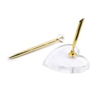 QoTang Penna a sfera per matrimonio, con supporto in metallo, per matrimonio, business, ufficio, studenti, insegnanti