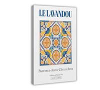 QOTOPGPG Le Lavandou, Stampa artistica da parete su tela, motivo: Provenza-Alpi-Costa Azzurra, per soggiorno, camera da letto, 50 x 75 cm